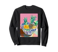 Colorful Pineapples Summer Art Aesthetic Minimalist Modern Sweatshirt