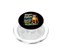 Colorful Pit Bull Mom Heart Stealing Dog Lover PopSockets PopGrip for MagSafe