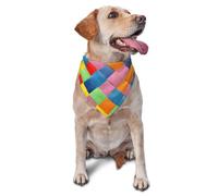Colorful Plaid PrintedDog Bandanas Cat Puppy Scarfs Washable Pet Handkerchief
