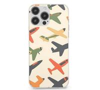 Colorful Planes Airplane TPU Cell Phone Case Compatible with iPhone 13 Mini/13/13 Pro/13 Pro Max Soft Protective Shell