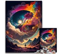 Colorful Planet Exploding Jigsaw Puzzles for Adults 1000 Piece Puzzles for Adults for Teenagers & Family Fun - DIY Brain Teaser Game Gift 50x75CM/19.68x29.52inch