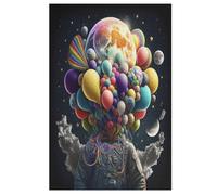 Colorful Planet Jigsaw Puzzles for Adults 1000 Pieces Puzzle Brain Teaser And Children Premium Quality Wooden （78×53cm）