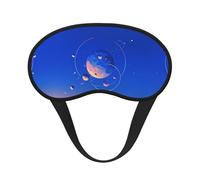 Colorful Planet Light-Blocking Sleeping Eye Mask â€“ Ultra-Soft and Comfortable, Perfect for Travel, Camping, Shift Work, and Meditation with Adjustable Straps