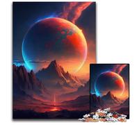 Colorful Planet Mountains 1000 Pieces Puzzle Gifts Jigsaw Puzzles for Adults Family Activity, DIY Home Decor, 50x75CM/19.68x29.52inch