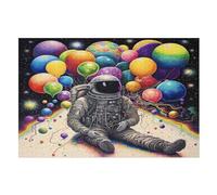 Colorful Planet Puzzles 1000 Pieces Wooden Jigsaw Puzzle for Adults Brain Exercise Challenge Game Gift for Kids Children Jigsaws （75×50cm）