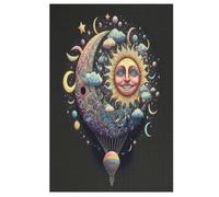 Colorful Planet Wooden Jigsaw Puzzles for Adults 1000 Piece Puzzle for Kids & Teens, Fun Educational Games for Family Game Night 78×53cm