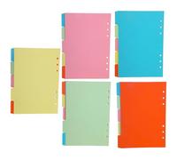 Colorful Planner Dividers Thick ABS Sheets Easy Category Separation Ideal for Office School Supplies Dividers