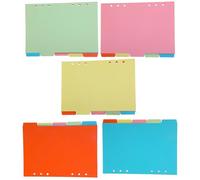 Colorful Planner Dividers Thick ABS Sheets Easy Category Separation Ideal for Office School Supplies Binder Accessories