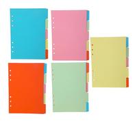 Colorful Planner Dividers Thick ABS Sheets Easy Category Separation Ideal for Office School Supplies Student Planner Dividers