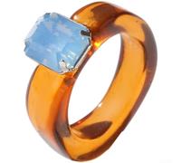 Colorful Plastic Fashion Ring for Daily Wear(H)