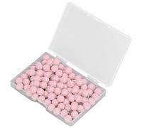 Colorful Plastic Round Head Push Pins with Stainless Steel Point, Boxed Tacks for Bulletin Board, Cork Board, Fabric Marking, Knitting - 100pcs