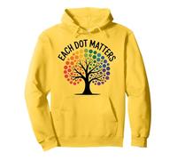 Colorful Pokadot Tree Each Dot Matters Diversity and Unity Pullover Hoodie