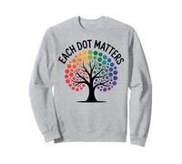 Colorful Pokadot Tree Each Dot Matters Diversity and Unity Sweatshirt