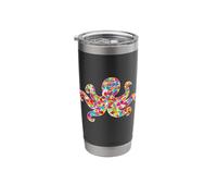 Colorful Polka Dot Octopus Graphic Stainless Steel Insulated Tumbler