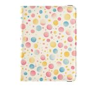 Colorful Polka Dots Passport and Vaccine Card Wallet Combo Passport Case Travel Documents Wallet Passport Holder for Men and Women Waterproof
