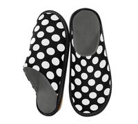 Colorful Polka Dots Slippers for Men Women, Cute Dots Womens House Slippers Indoor Slipper Socks House Shoes Bedroom Travel Shoe Use
