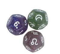 Colorful Polyhedral Divination Dices 12 Sided Accuracy Colorful Astrological Game Dices For Guidance And Game Accuracy Molded Astrological Acrylic