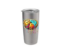 Colorful Pop Art Apple Pie Pies Stainless Steel Insulated Tumbler