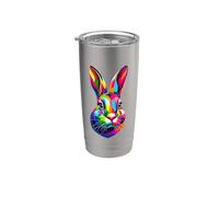 Colorful Pop Art Bunnies Bunny Rabbits Rabbit Lover Stainless Steel Insulated Tumbler