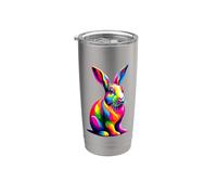 Colorful Pop Art Bunnies Bunny Rabbits Rabbit Lover Stainless Steel Insulated Tumbler