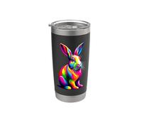 Colorful Pop Art Bunnies Bunny Rabbits Rabbit Lover Stainless Steel Insulated Tumbler