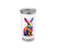 Colorful Pop Art Bunnies Bunny Rabbits Rabbit Lover Stainless Steel Insulated Tumbler