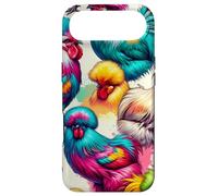 Colorful Pop Art Chickens Pattern Aesthetic Silkie Chicken Case for iPhone Air