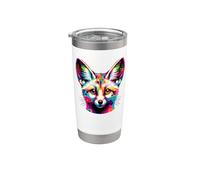 Colorful Pop Art Fennec Fox Stainless Steel Insulated Tumbler