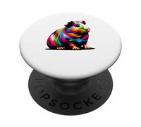 Colorful Pop Art Guinea Pig Lover Guinea Pigs PopSockets Swappable PopGrip