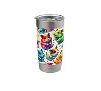 Colorful Pop Art Hamsters Lover Hamster Stainless Steel Insulated Tumbler