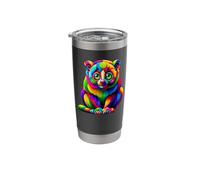 Colorful Pop Art Slow Loris Stainless Steel Insulated Tumbler