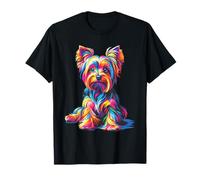 Colorful Pop Art Yorkshire Terrier Dog Terriers Yorkie T-Shirt
