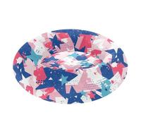 Colorful Pop Style Stars Pet Dog Bed Removable & Washable Puppy Beds for Medium Size Pets Sleeping M