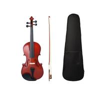 Colorful Popular Violin Beginner Acoustic Violin Solid Wood Violin Full Size Violin Violin for Beginners(Red)