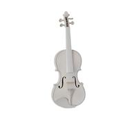 Colorful Popular Violin Beginner Acoustic Violin Solid Wood Violin Full Size Violin Violin for Beginners(White,3-4)