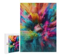 Colorful Powder Explosion Art-3: Festive Gift for Adults, 500 PCS Adult Picture Puzzle, for Screen-Free Relaxation at Home