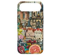 Colorful Prague Cityscape Architectural Landmarks Collage Case for iPhone Air