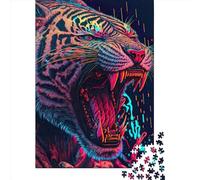 Colorful Predator Wooden Jigsaw Puzzles for Adults 1000 Piece Puzzles Rectangular Puzzle And Home Decor And Family Game 1000pcs (75x50cm)