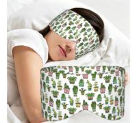 Colorful Pretty Succulent, Sleep Mask for Home Travel, Full Eye Covers Light Blocking Eye Mask Sleep Eye and Ear Muffs