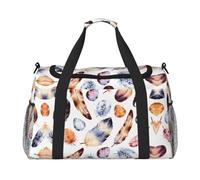 Colorful Print Print Womens Sports Bags Travel Bag - Gym Tote Bag with Compartment,Duffel Bags for Men,Ladies Holdall,Carry On Weekend Travel Handbags for Women