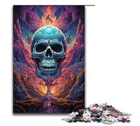 Colorful Psychedelic Hell Demon 1000 Piece Jigsaw Puzzles for Adults Jigsaw for Gifts Best Gift Suitable for And Teenager 14 And Up 1000 PCS(38x26cm)