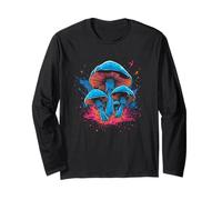 Colorful Psychedelic Mushroom Street Art Design Long Sleeve T-Shirt
