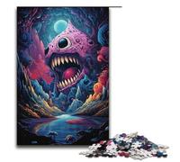 Colorful Psychedelic Ocean World 1000 Piece Jigsaw Puzzles for Adults Jigsaw for Gifts Best Gift Suitable for And Teenager 14 And Up 1000 PCS(38x26cm)