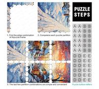Colorful Psychedelic Street Scene Covered with Snow Jigsaw Puzzles 1000 Pieces for Adults Wooden Puzzles Brain Exercise Challenge Game Entertainment Gifts Teenagers Family Activity 1000pcs (75x50cm)