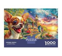Colorful Puppy 1000 Piece Jigsaw Puzzle with Whimsical Design - A Charming Challenge for Adults And Kids Age 14 Years Up38x26cm/1000pcs