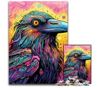 Colorful Purple Duck 1000-Piece Jigsaw Puzzle Wooden Jigsaw Puzzles for Adults for Teenagers & Teens, Ideal Birthday 50x75CM/19.68x29.52inch