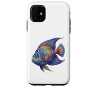 Colorful Queen Angelfish Ocean Animal Abstract Art Marine Case for iPhone 11