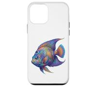 Colorful Queen Angelfish Ocean Animal Abstract Art Marine Case for iPhone 12 mini