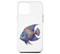 Colorful Queen Angelfish Ocean Animal Abstract Art Marine Case for iPhone 12 Pro Max