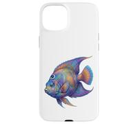 Colorful Queen Angelfish Ocean Animal Abstract Art Marine Case for iPhone 15 Plus
